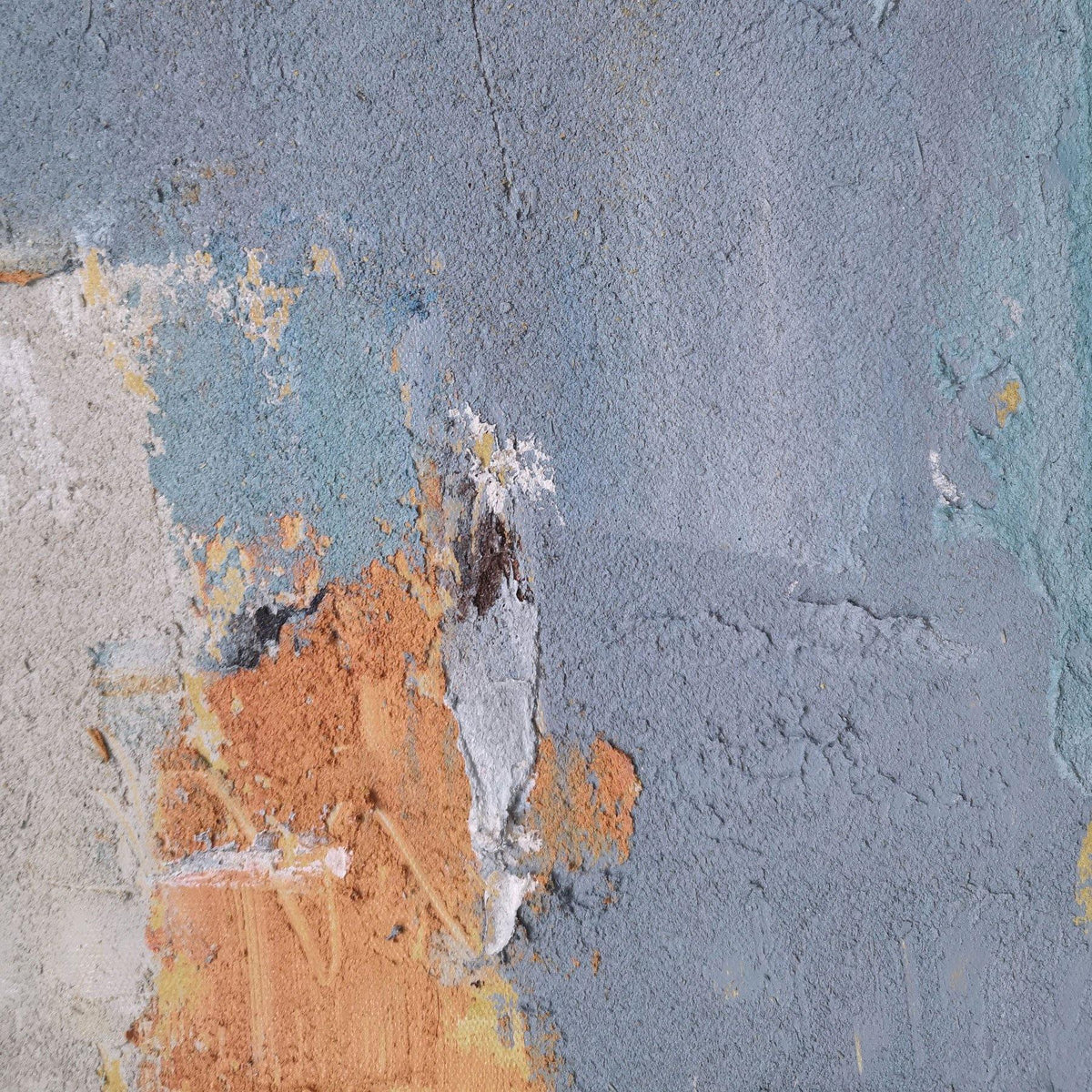 Textured Color Block Painting Vertical Contemporary