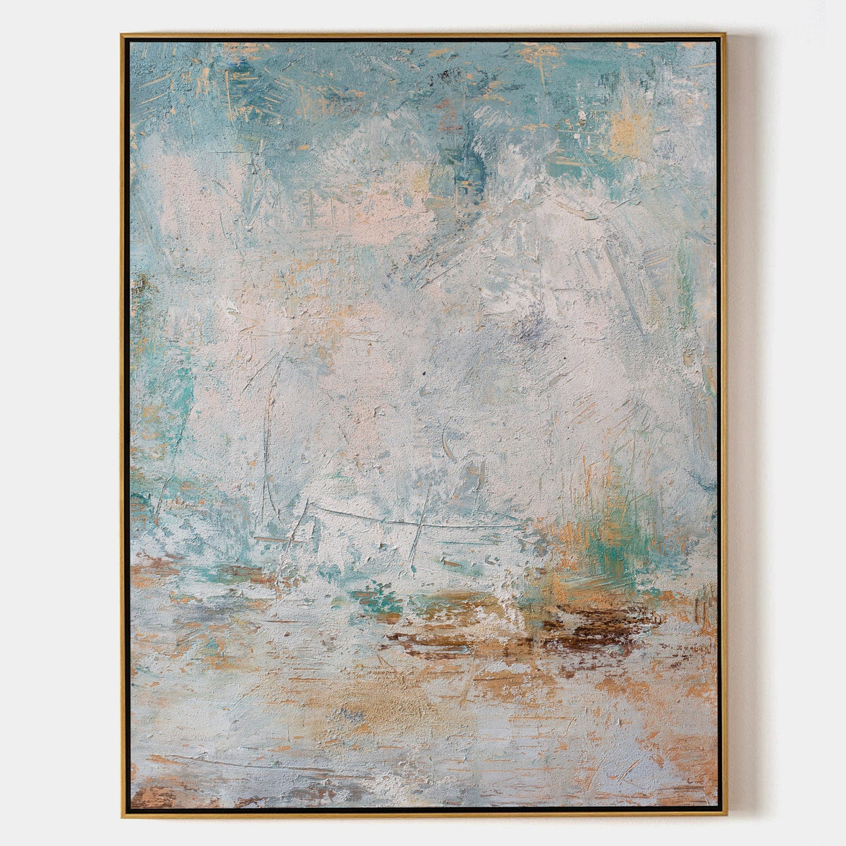 Coastal Tone Oil Painting Textured