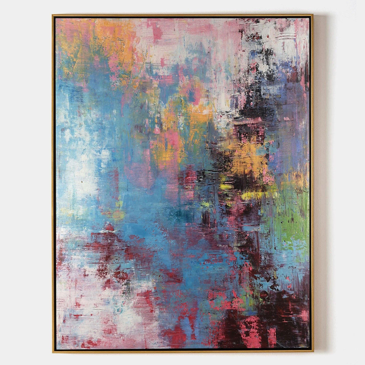 Vibrant Colorful Abstract Oil Painting