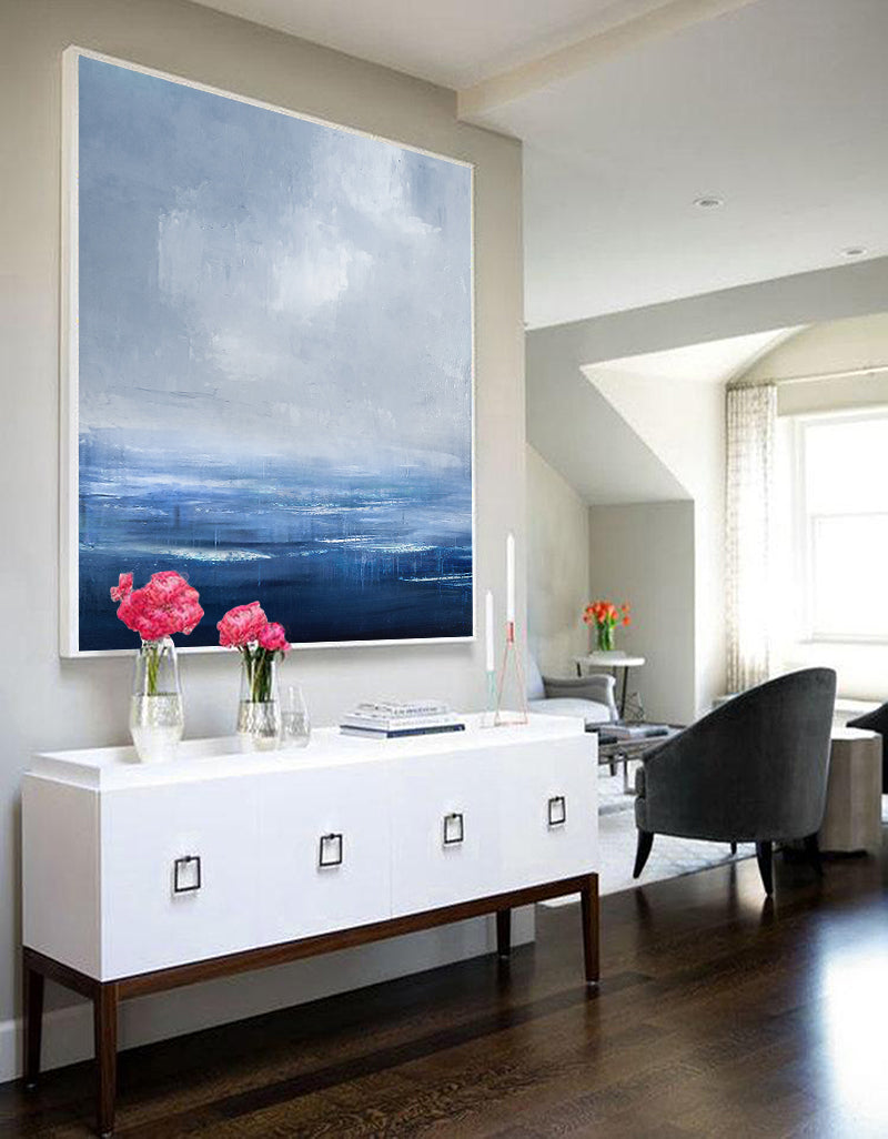 Blue Ocean Abstract Art
