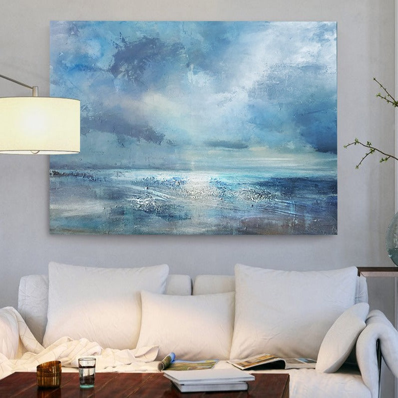 Luminous Seascape Painting Horizontal