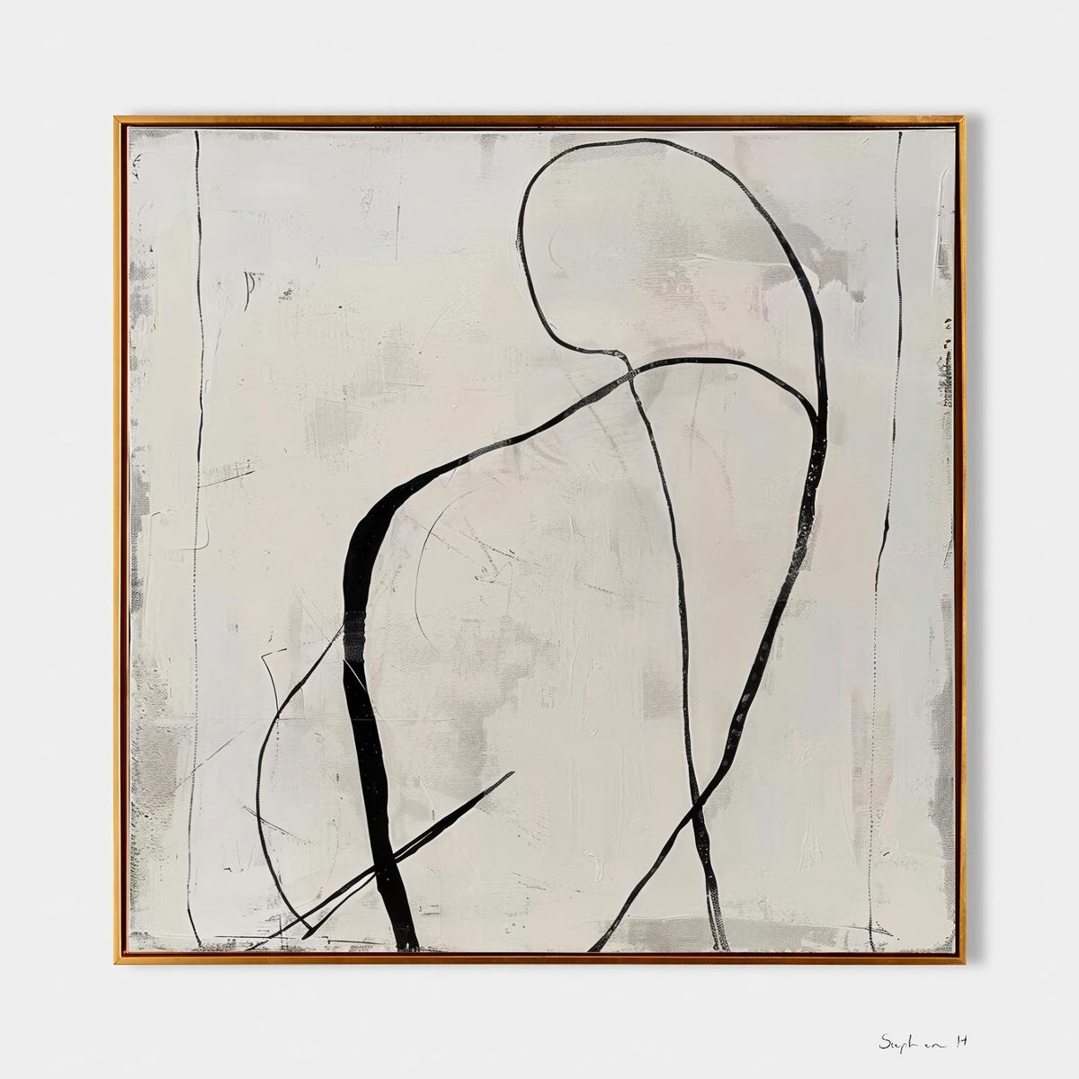 Wall Art Minimalist Abstract Figure