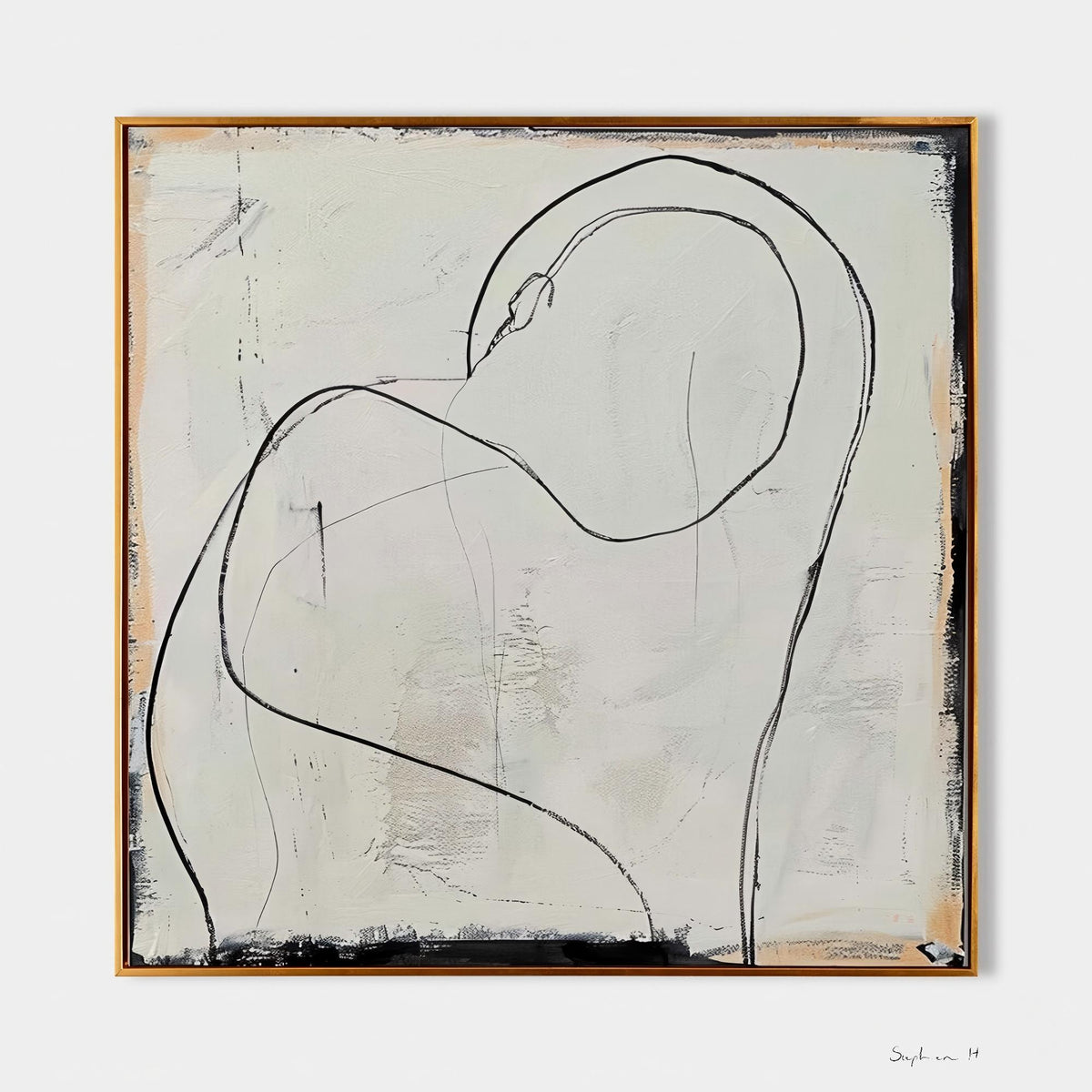 Wall Art Minimalist Embrace Abstract