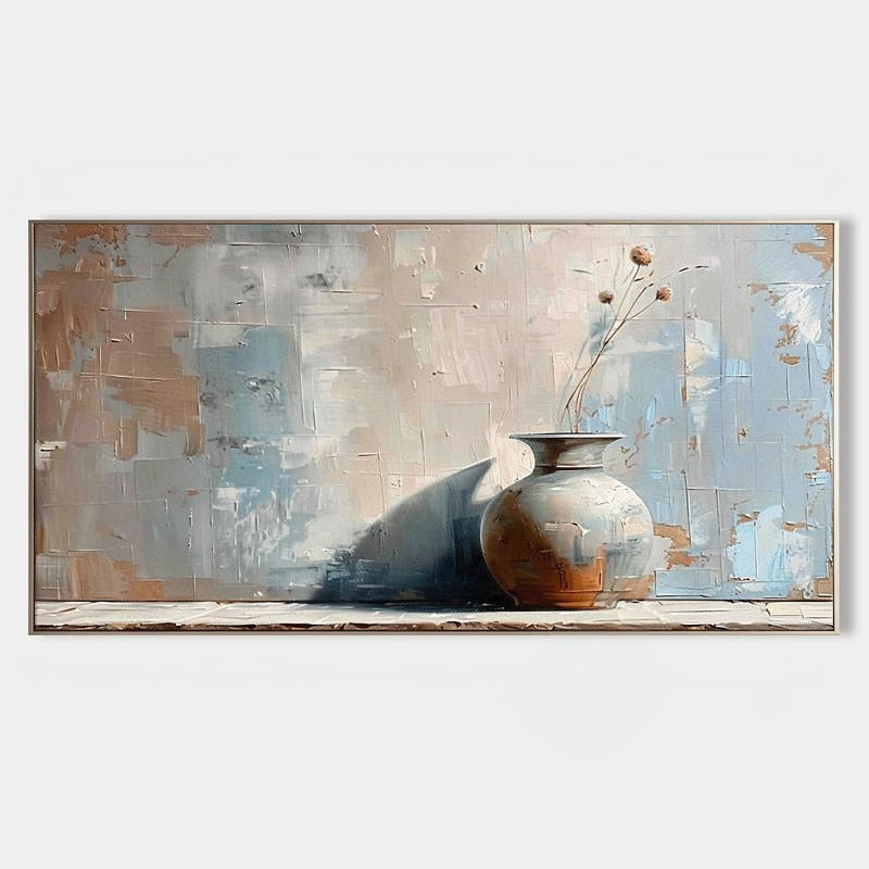 Wall Art Panoramic Ceramic Vase Still Life