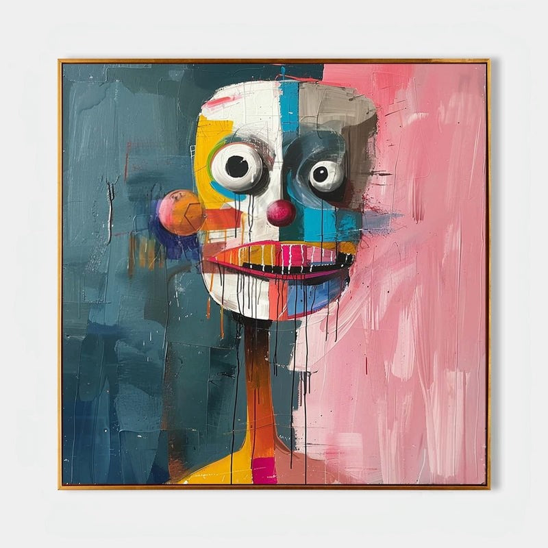 Wall Art Colorful Abstract Portrait
