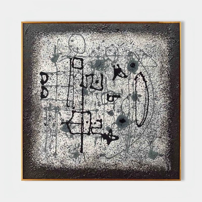 Wall art Minimalist Monochrome Line Wabi-Sabi