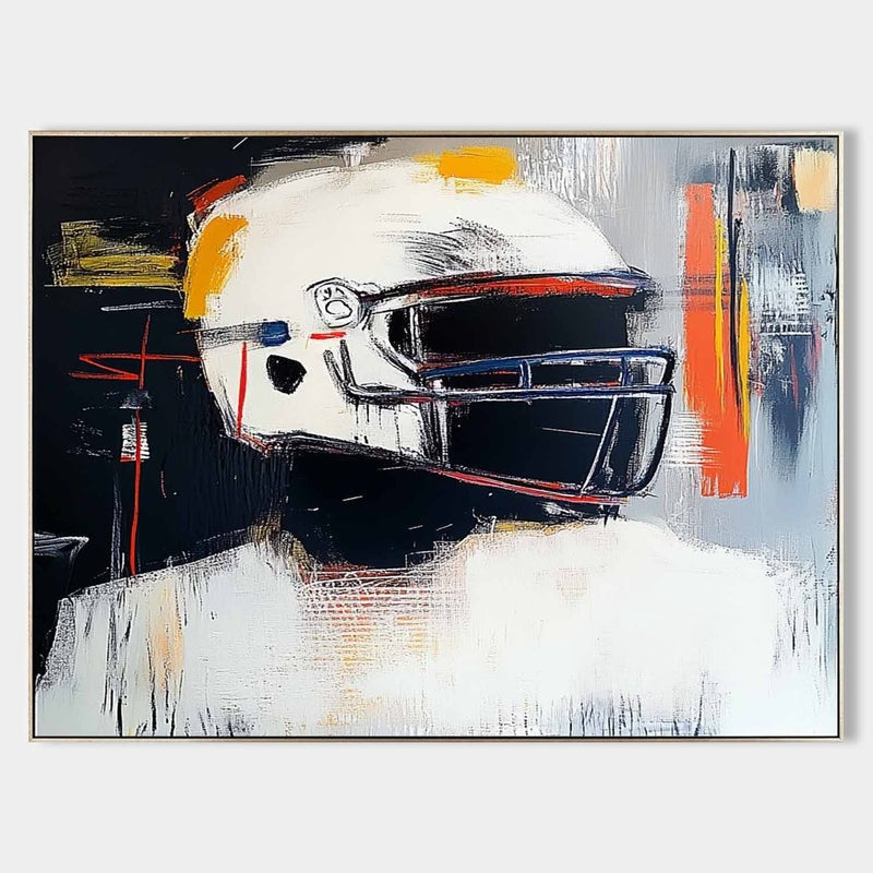 Wall Art Expressionist Racing Helmet