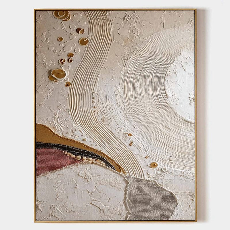 Wall Art Minimalist 3D Gold Bubble Flowing