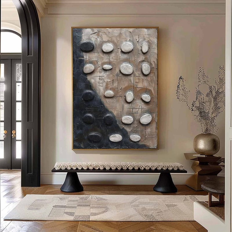 Wall Art Neutral Pebble Wabi-Sabi