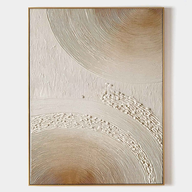 Wall Art Minimalist 3D Textured Radial Lines