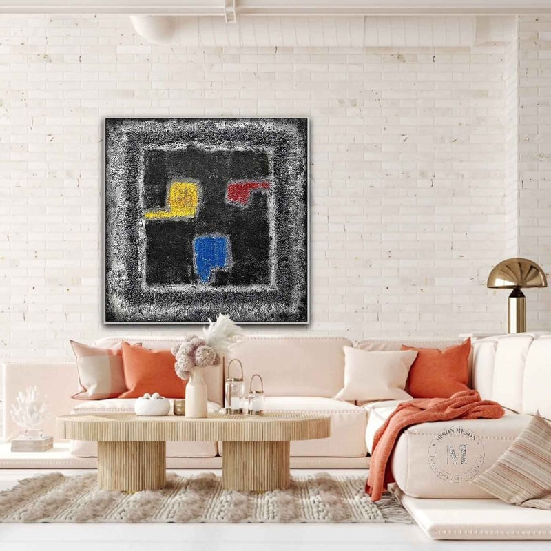 Wall Art Dark Abstract Wabi-Sabi Canvas