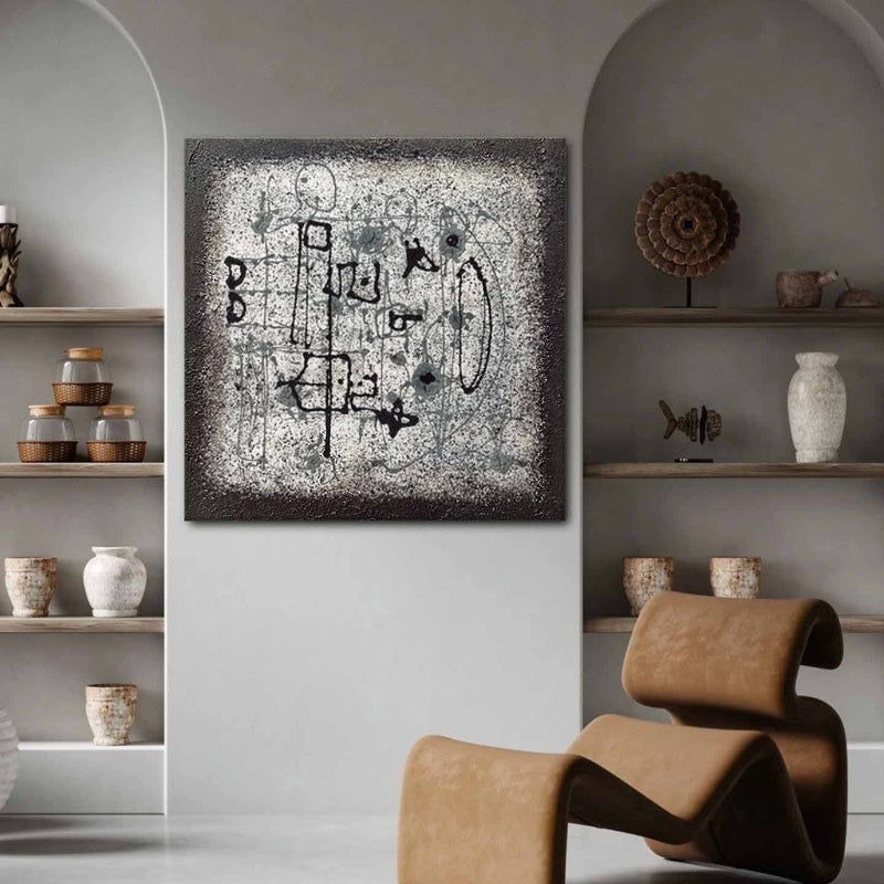 Wall art Minimalist Monochrome Line Wabi-Sabi