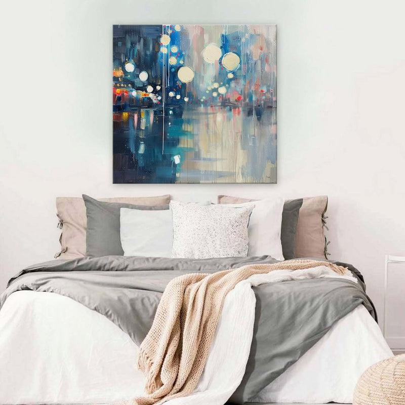 Wall Art Luminous Bokeh City Night