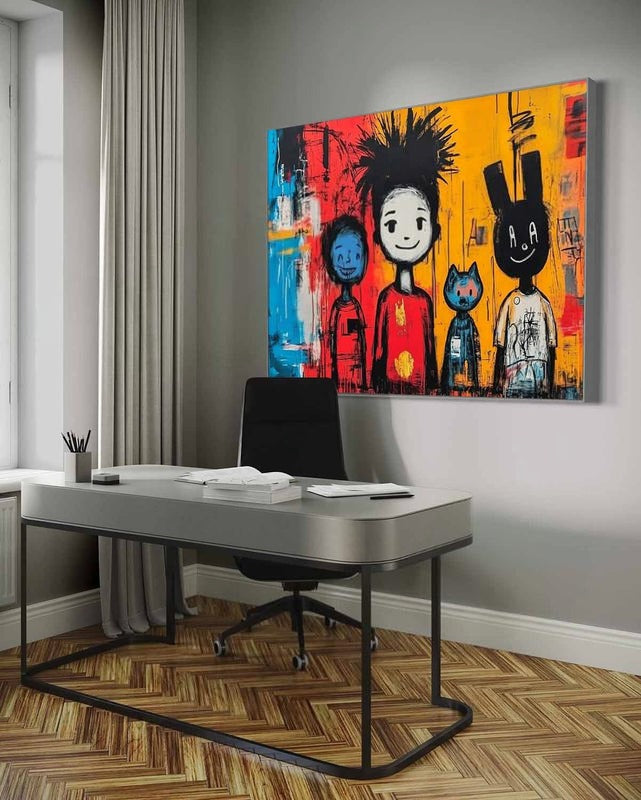 Wall Art Neo Expressionist Family