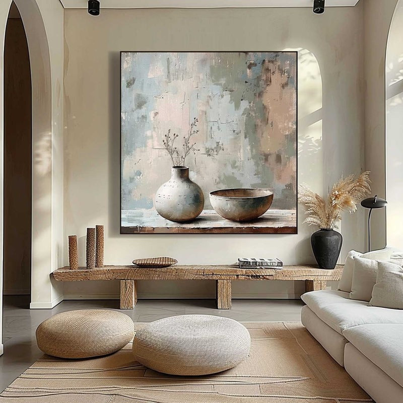 Wall Art Minimalist Vase Bowl Still Life