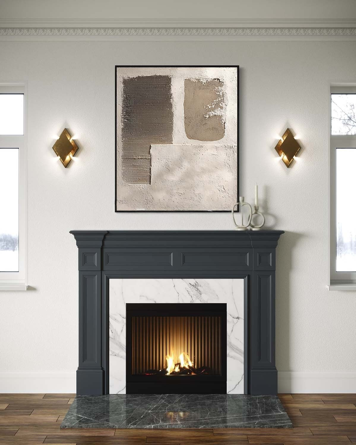 Wall Art Wabi-Sabi Painterly Raw Modern