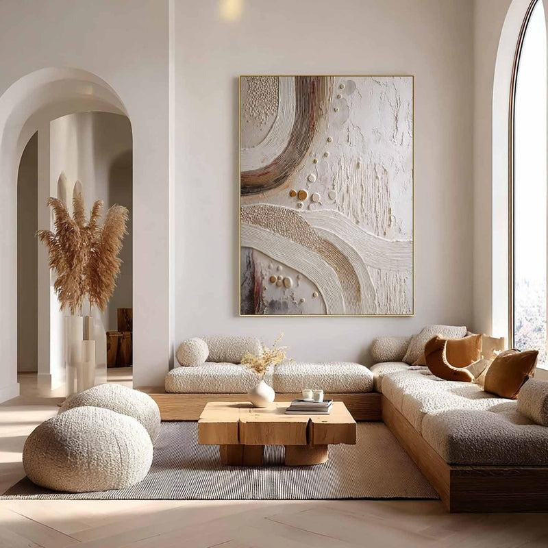 Wall Art Minimalist 3D Abstract Flowing Waves