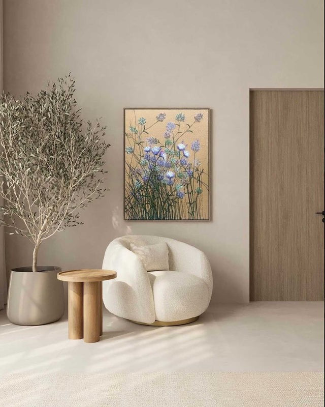 Wall Art Wildflower Meadow Crackle