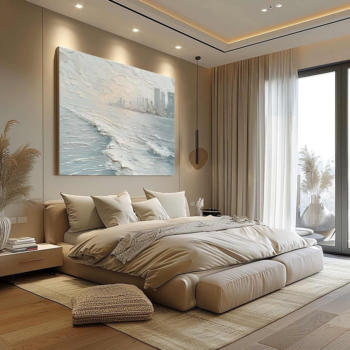 Wall Art Misty Coastal Cliffs Seascape