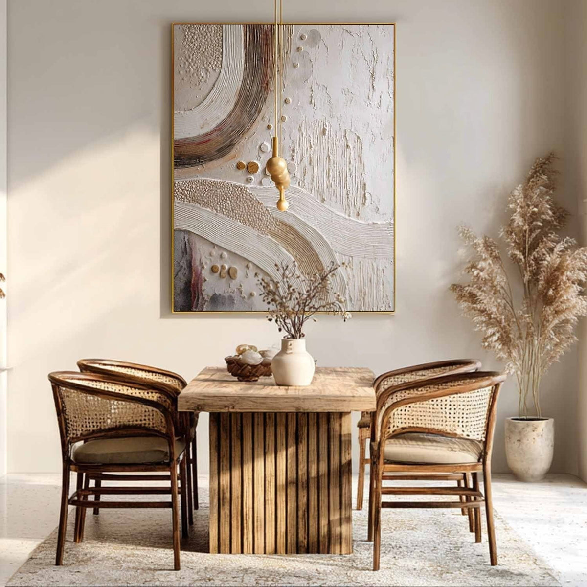 Wall Art Minimalist 3D Abstract Flowing Waves