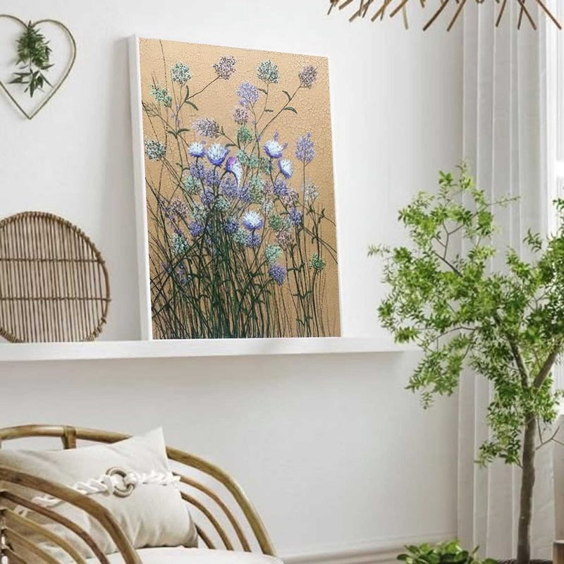 Wall Art Wildflower Meadow Crackle