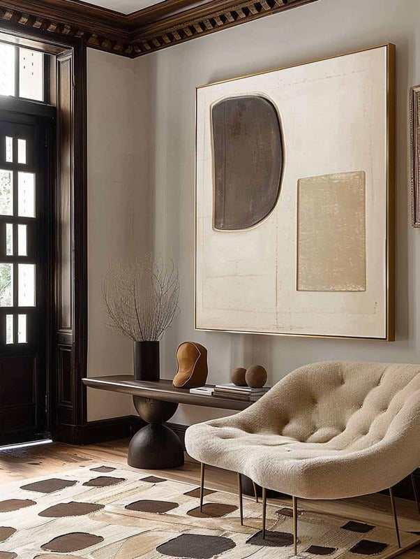 Wall Art Minimalist Geometric Relief
