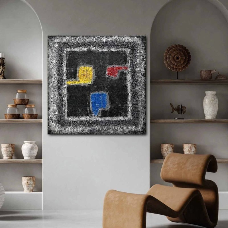Wall Art Dark Abstract Wabi-Sabi Canvas