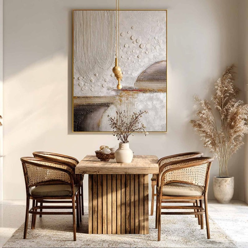 Wall Art Minimalist Bubble Abstract Vertical Lines