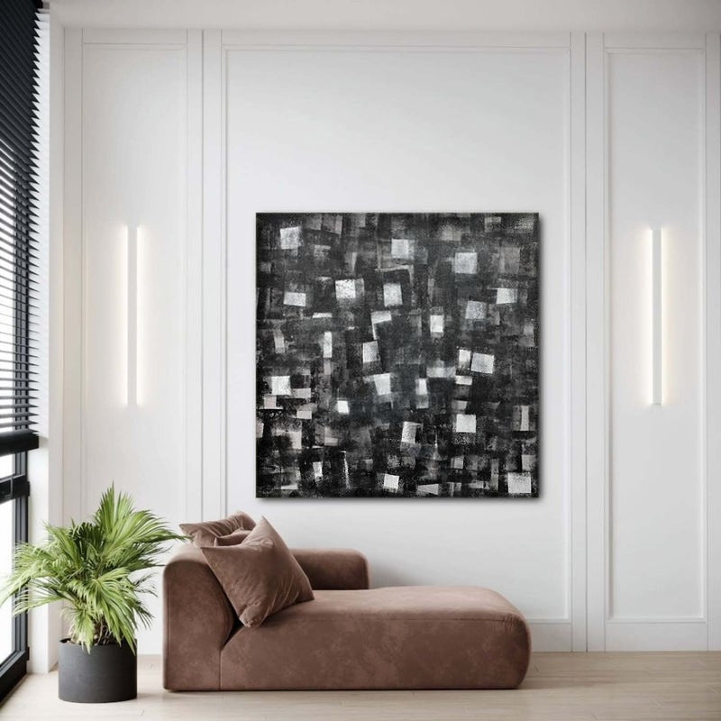 Wall art Monochrome Square Mosaic Painting