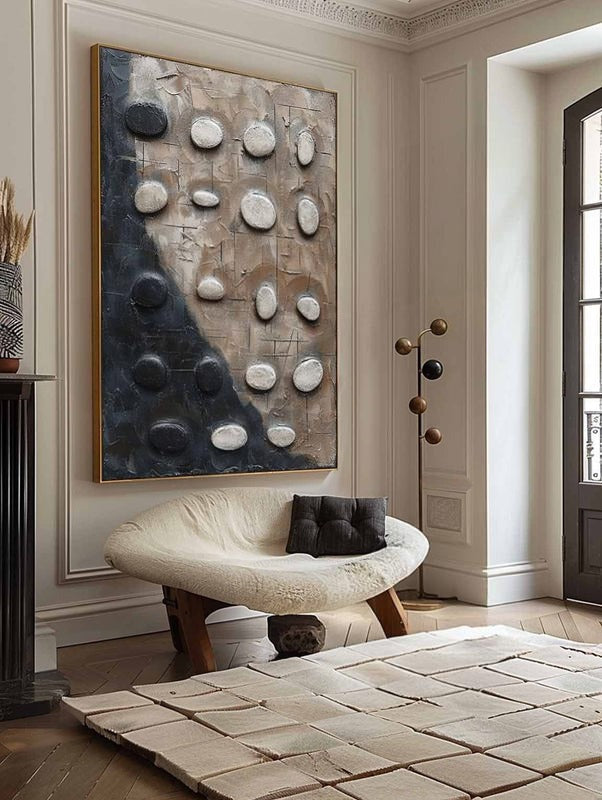 Wall Art Neutral Pebble Wabi-Sabi