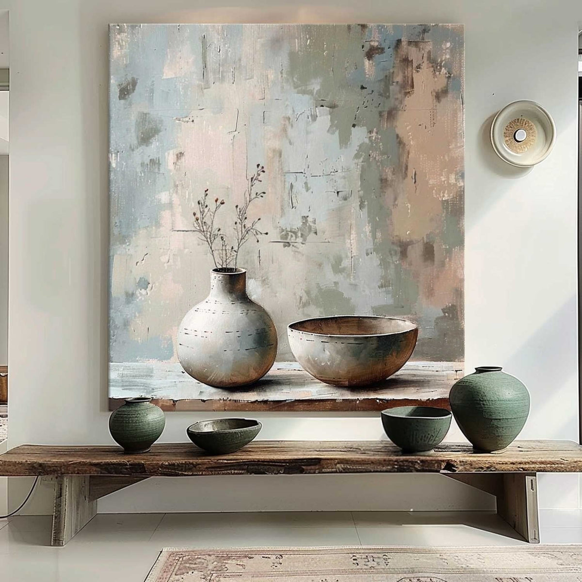Wall Art Minimalist Vase Bowl Still Life