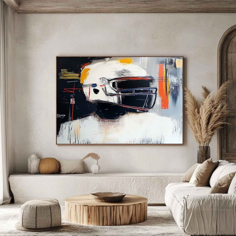 Wall Art Expressionist Racing Helmet