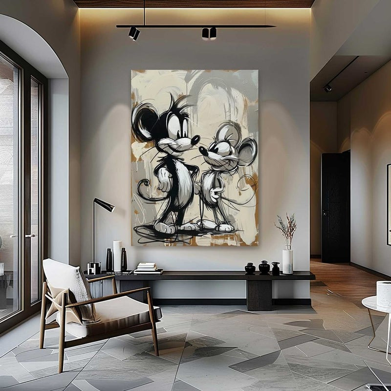 Wall Art Timeless Pop Art Mouse Pair