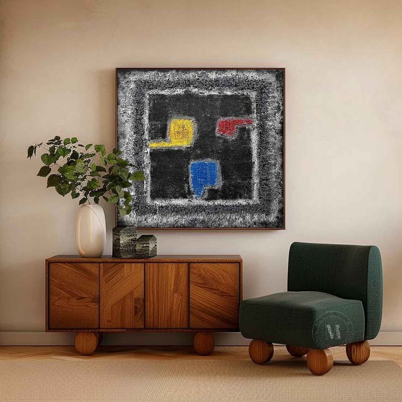 Wall Art Dark Abstract Wabi-Sabi Canvas