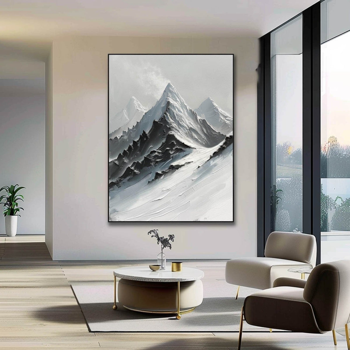 Wall Art Majestic Snow Capped Mountain