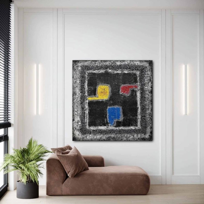 Wall Art Dark Abstract Wabi-Sabi Canvas