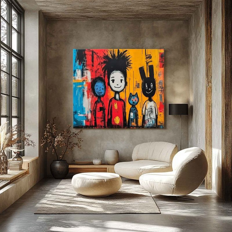 Wall Art Neo Expressionist Family