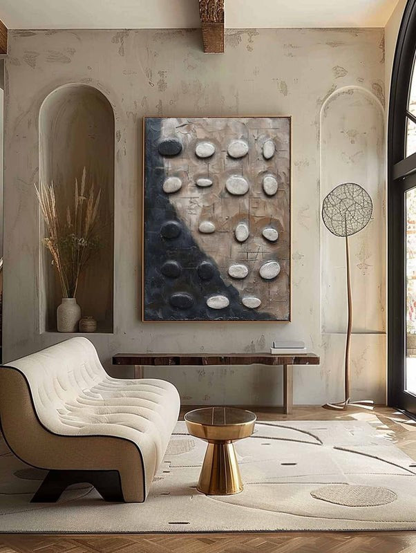 Wall Art Neutral Pebble Wabi-Sabi