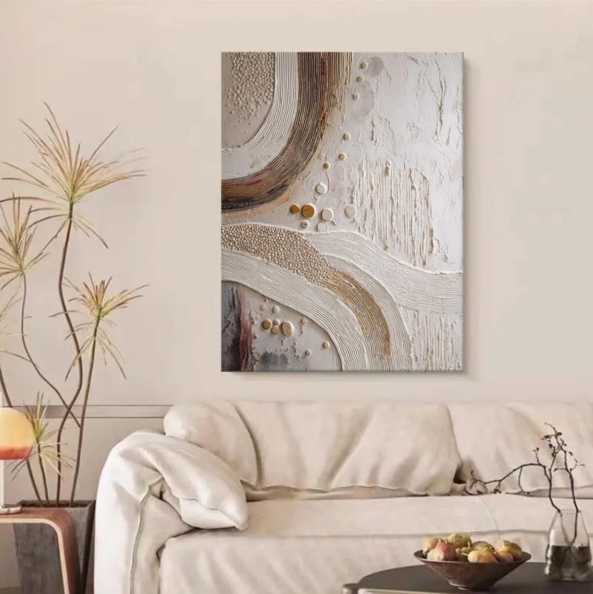 Wall Art Minimalist 3D Abstract Flowing Waves