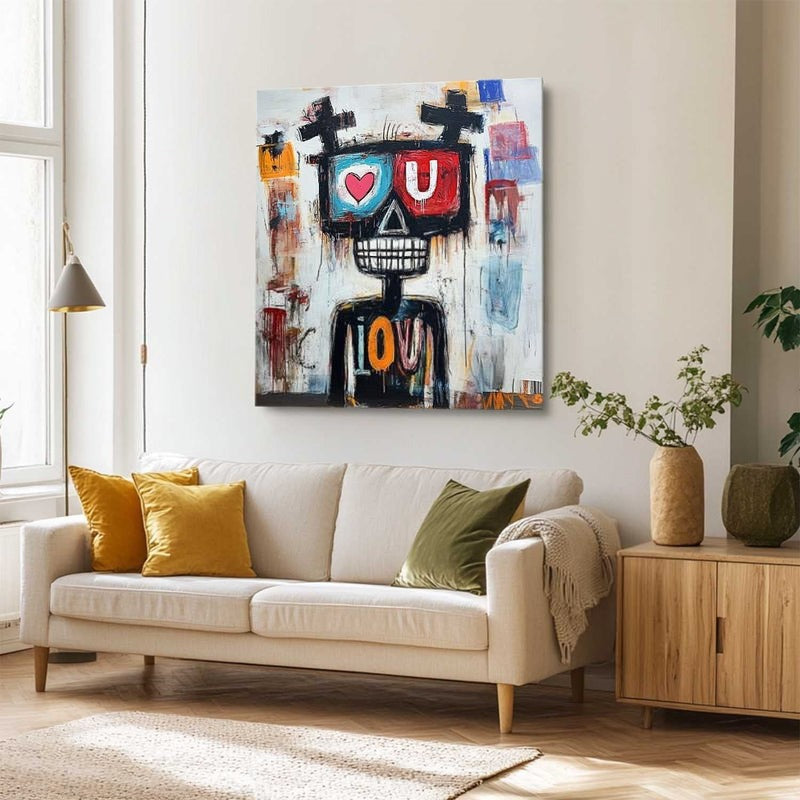 Wall Art Neo Expressionist Skeleton Heart