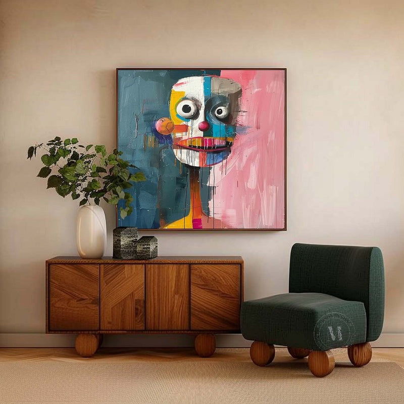 Wall Art Colorful Abstract Portrait