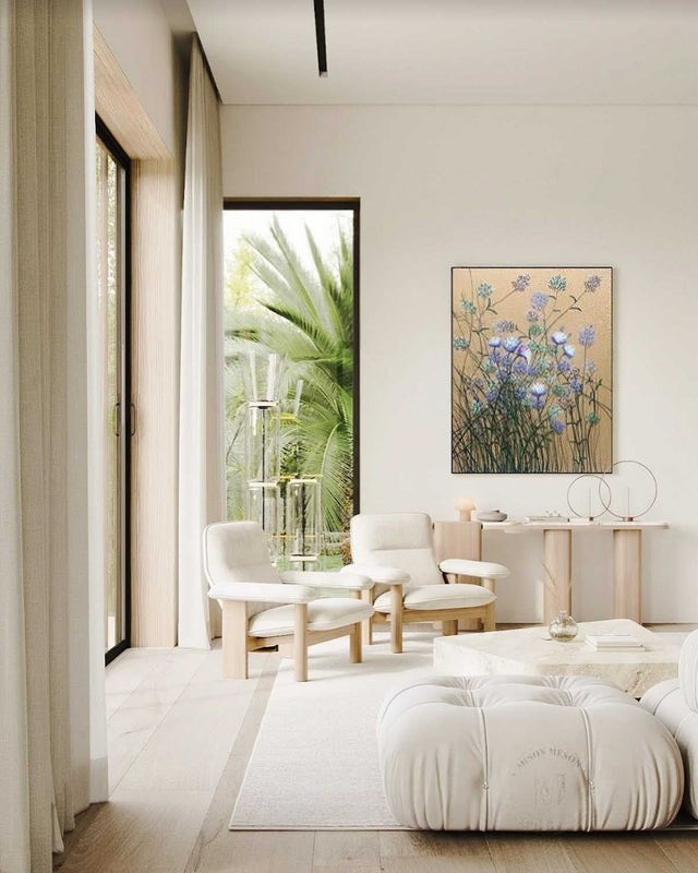 Wall Art Wildflower Meadow Crackle