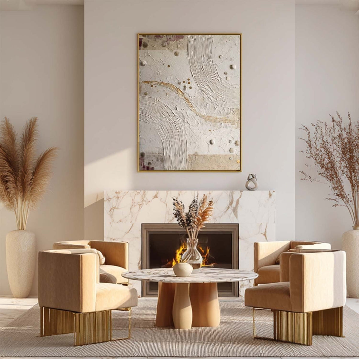 Wall Art Minimalist 3D Bubble Abstract Flowing