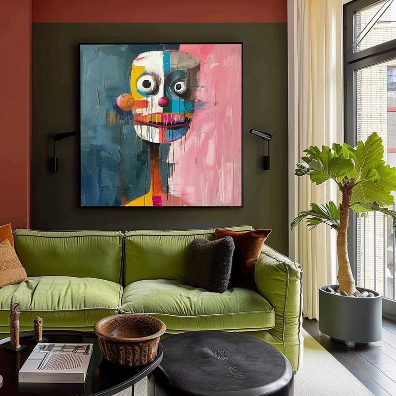 Wall Art Colorful Abstract Portrait