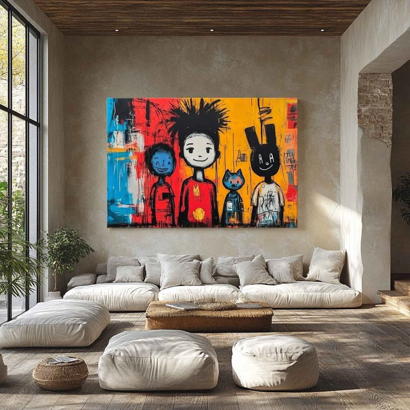 Wall Art Neo Expressionist Family