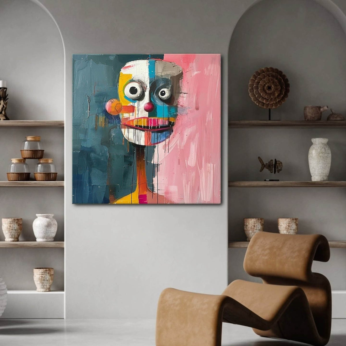 Wall Art Colorful Abstract Portrait