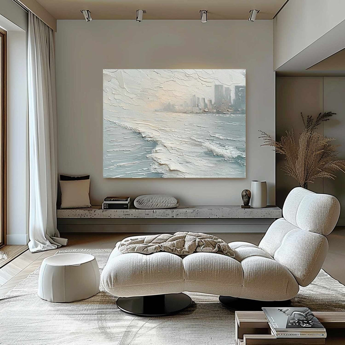 Wall Art Misty Coastal Cliffs Seascape
