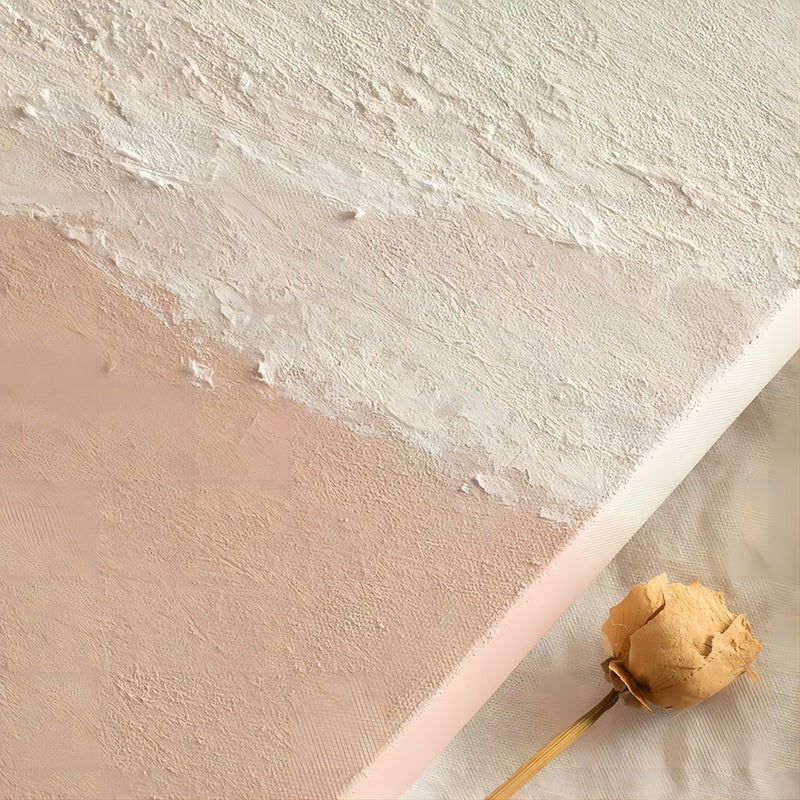 Wabi-Sabi Wall Soft Pink Beach Sunset Abstract Painting