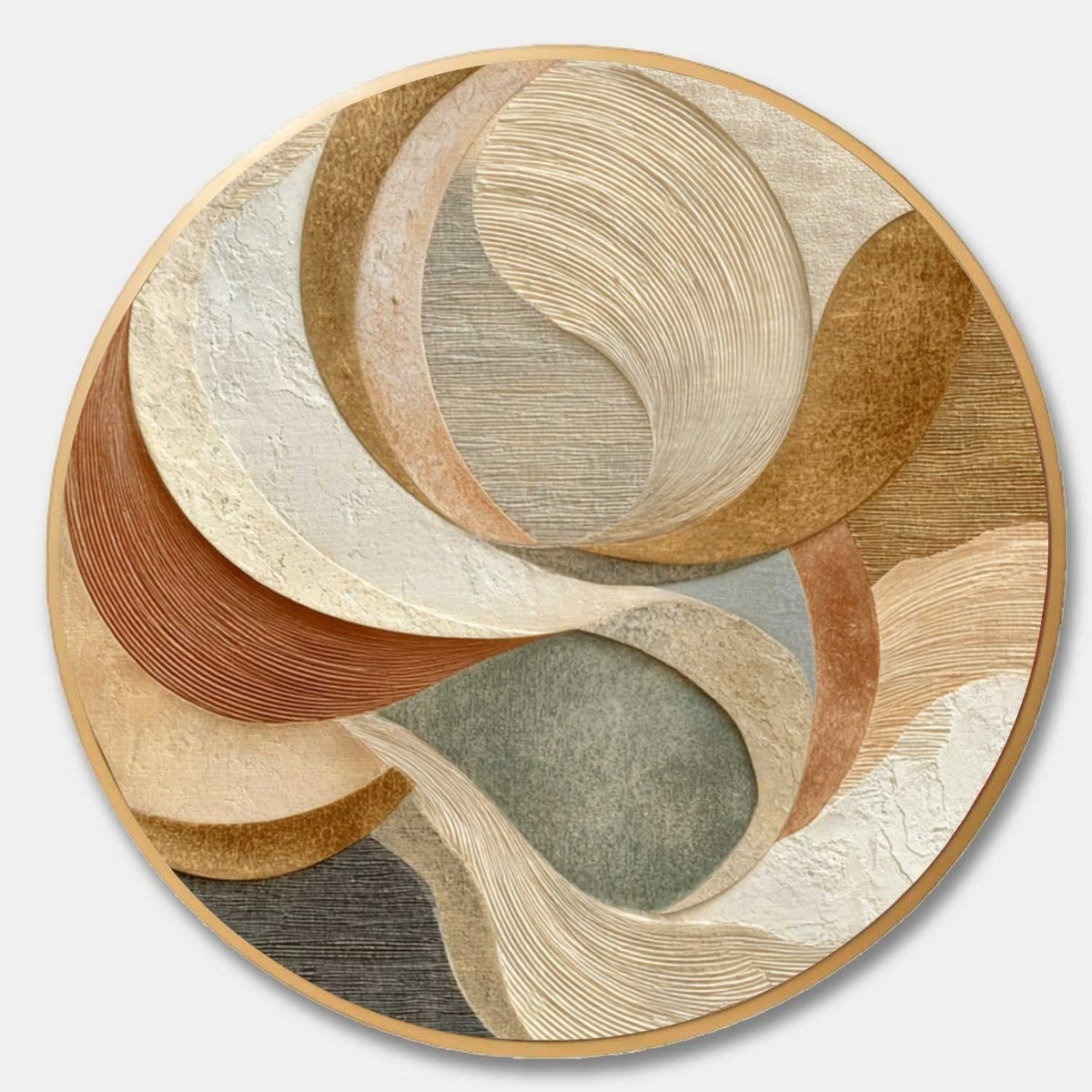 Wall Art Minimalist 3D Gold Geometric Blocks