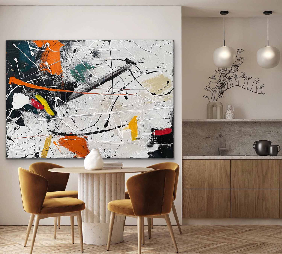 Wall Art Abstract Expressionist Graffiti Bold